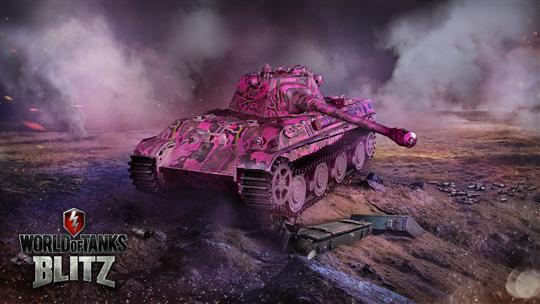 「World of Tanks Blitz」期間限定イベントとして全車両を対象としたピンク色の迷彩を本日実装