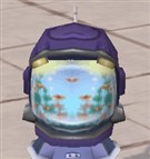 紫色水槽ヘルメット