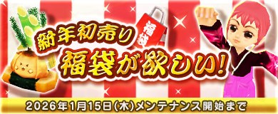 新年初売り 福袋が欲しい！