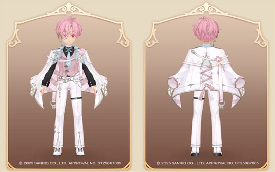 男性専用の髪型アバター「マイメロディヘアー」＆衣装アバター「マイメロディクラシック」＆<br />
顔パーツ「マイメロディおめめ」＆ペイント「マイメロディモノクル」【新規】