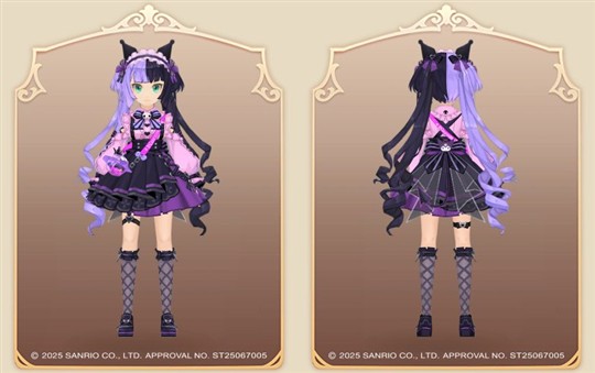 女性専用の「クロミツインテ」＆頭装備「クロミカチューシャ」＆衣装アバター「クロミロリータ」【復刻】