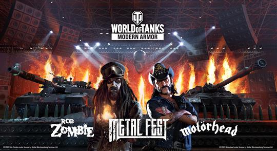 「World of Tanks Modern Armor」7月30日より「モーターヘッド」や「ロブ・ゾンビ」が登場するイベント「メタルフェス」開催決定