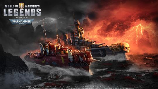 「World of Warships: Legends」イギリス航空母艦のアーリーアクセス開始や「Warhammer 40,000」コラボ第2弾を含むアップデート「バージョン3.8」を本日実施